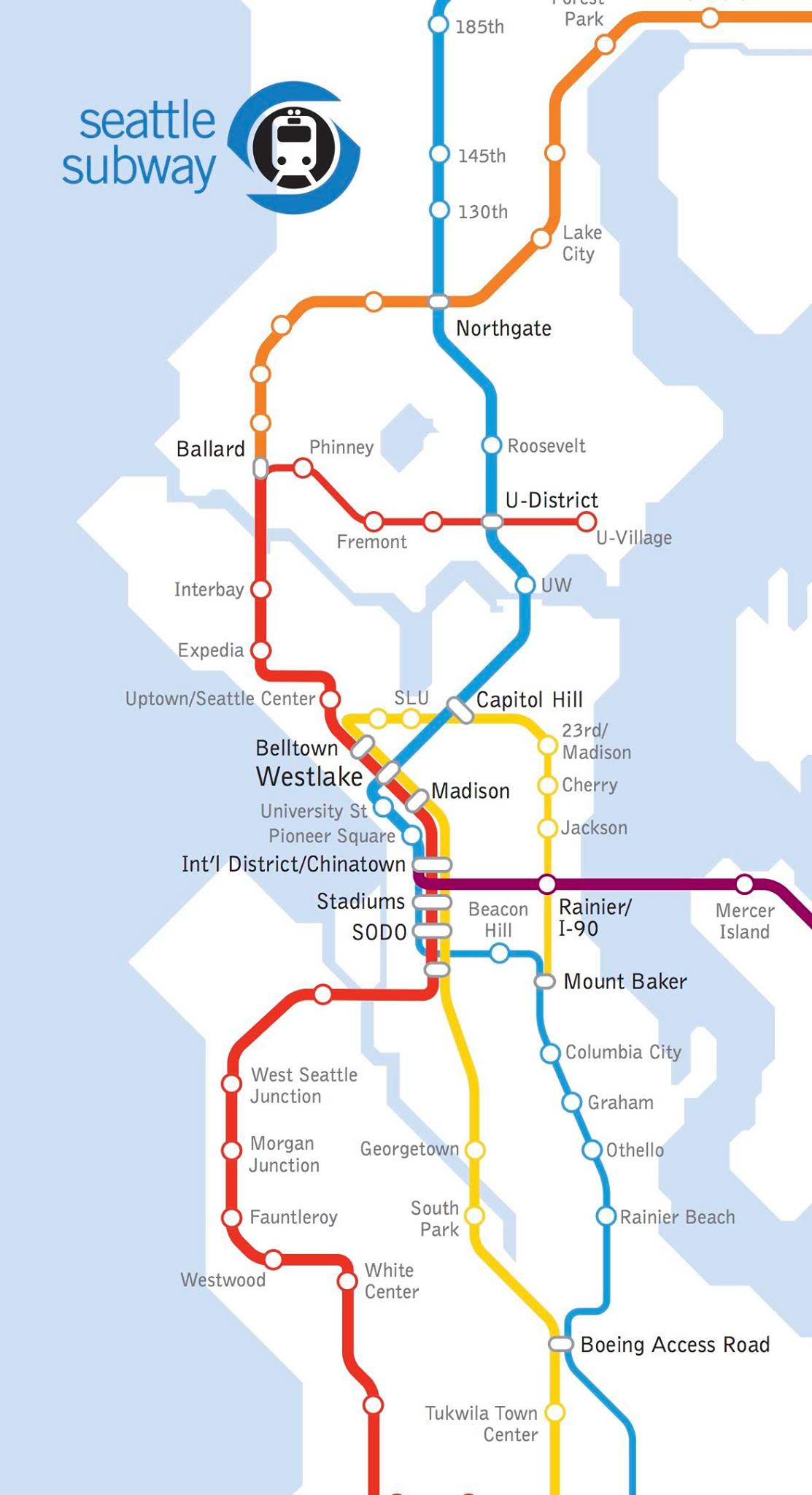 Seattle Subway Map 