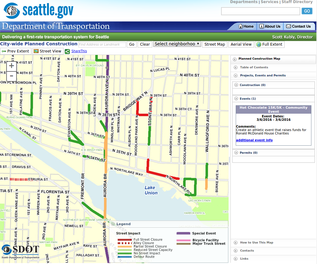 sdot bike map