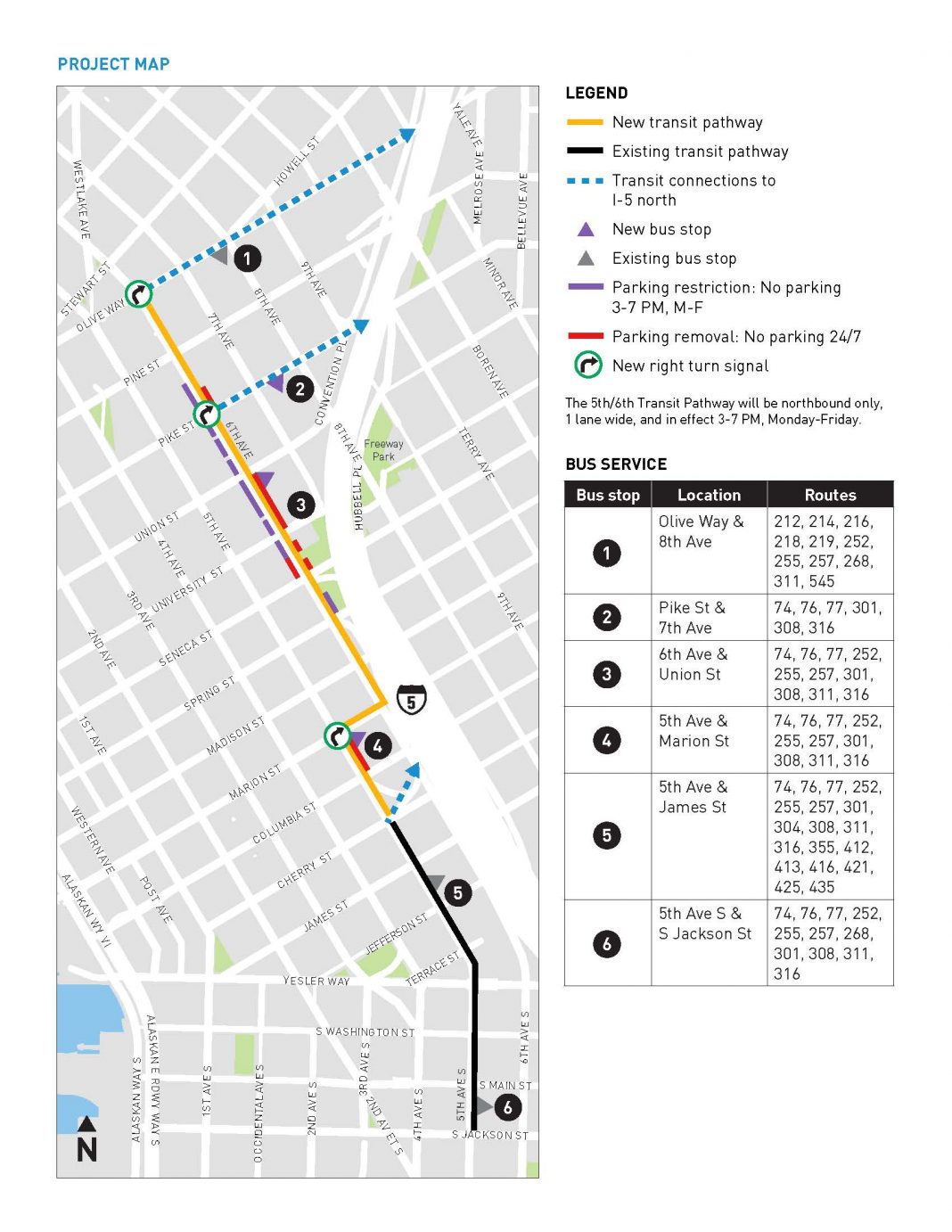 SDOT Prepares Fifth and Sixth Avenue Transit Pathways, with Limited ...