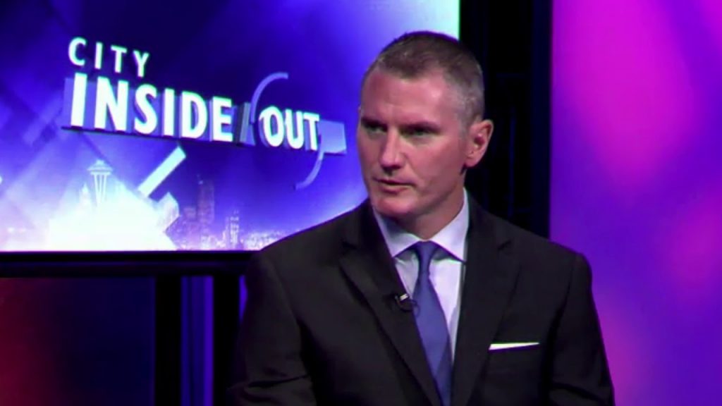 Mike Solan, a white guy in a suit on the CIty Inside Out program.