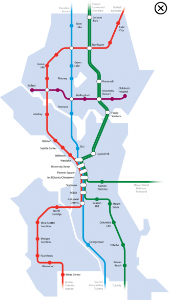 Seattle redesigns public transit map with focus on frequency – GeekWire