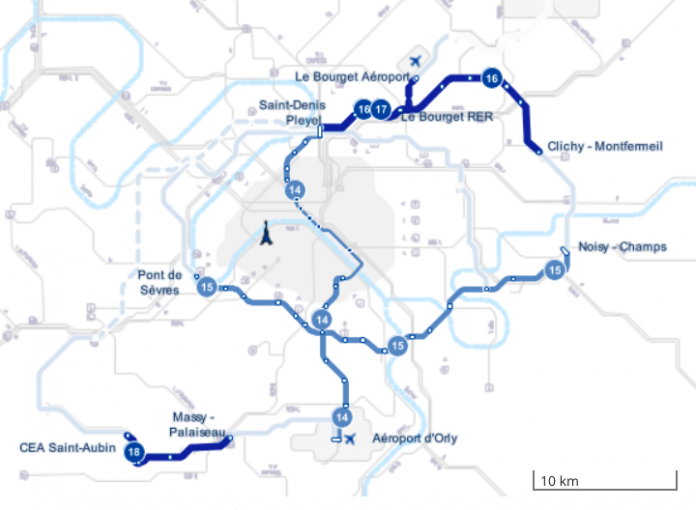 Map Of The Grand Paris Express, Europe’s Largest Transit Expansion ...