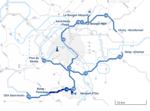 Map of the Grand Paris Express, Europe’s Largest Transit Expansion ...