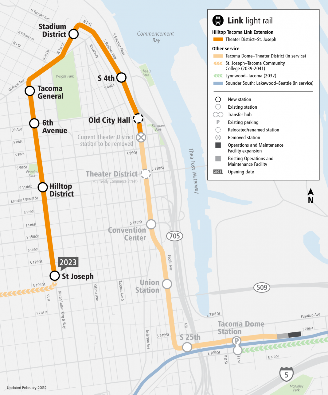 Tacoma Hilltop Streetcar Extension Opening Set with September 16 ...