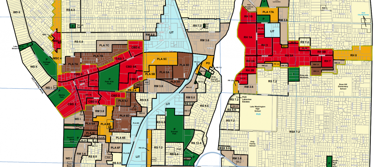 Downtown and Rose Hill Kirkland’s Corridor of Dense New Development