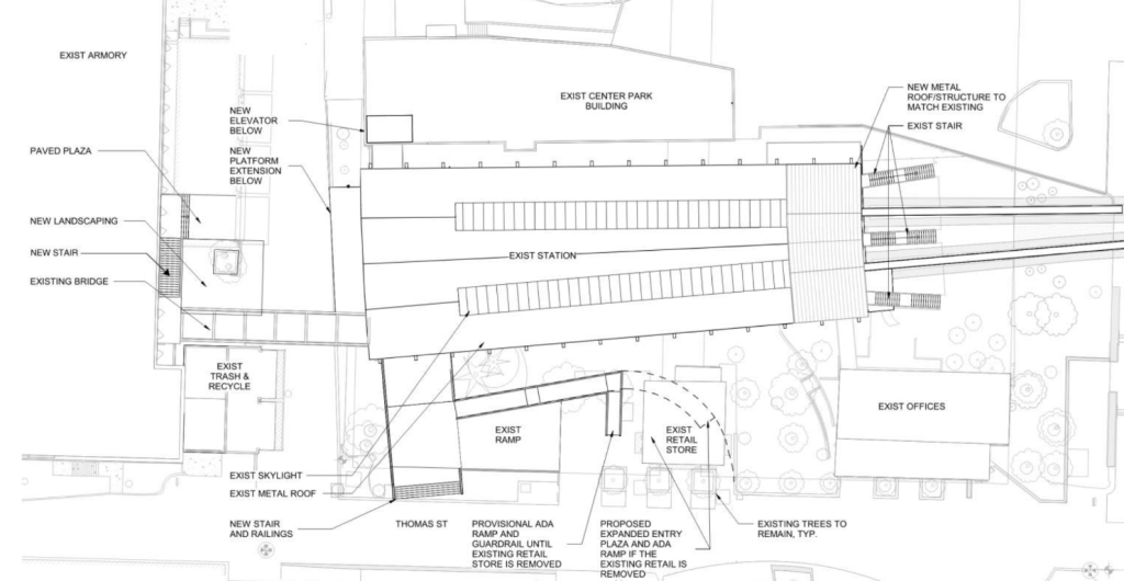 A blueprint for the preferred concept for station improvements